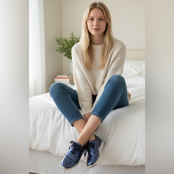 Cole Haan Shoes - Zero Grand Blue shimmer shoes 8B